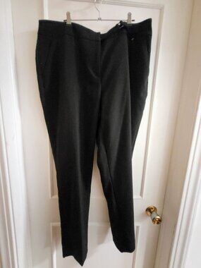 Reitmans Black Professional Trousers - Size 16 - Classic Straight Leg